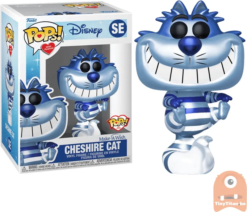 Pop! Disney: Make-A-Wish - Cheshire Cat Metallic Blue FUNKO de Funko – photo produit