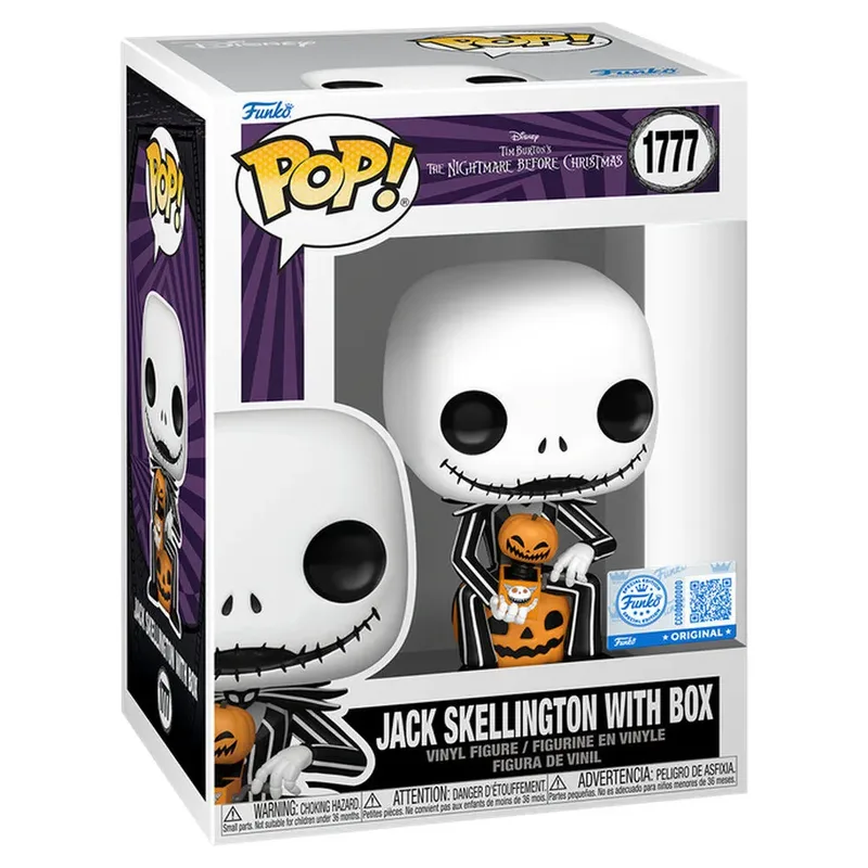POP DISNEY: TNBC- JACK W/BOX van Funko in Meerkleurig – productfoto 2 van 2