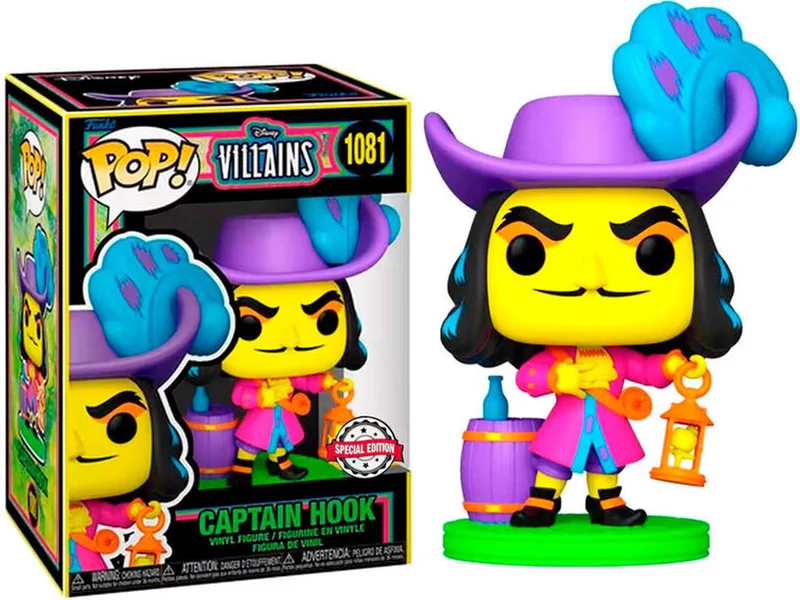 Pop! Disney Villains: Black Light Captain Hook FUNKO by Funko – product photo