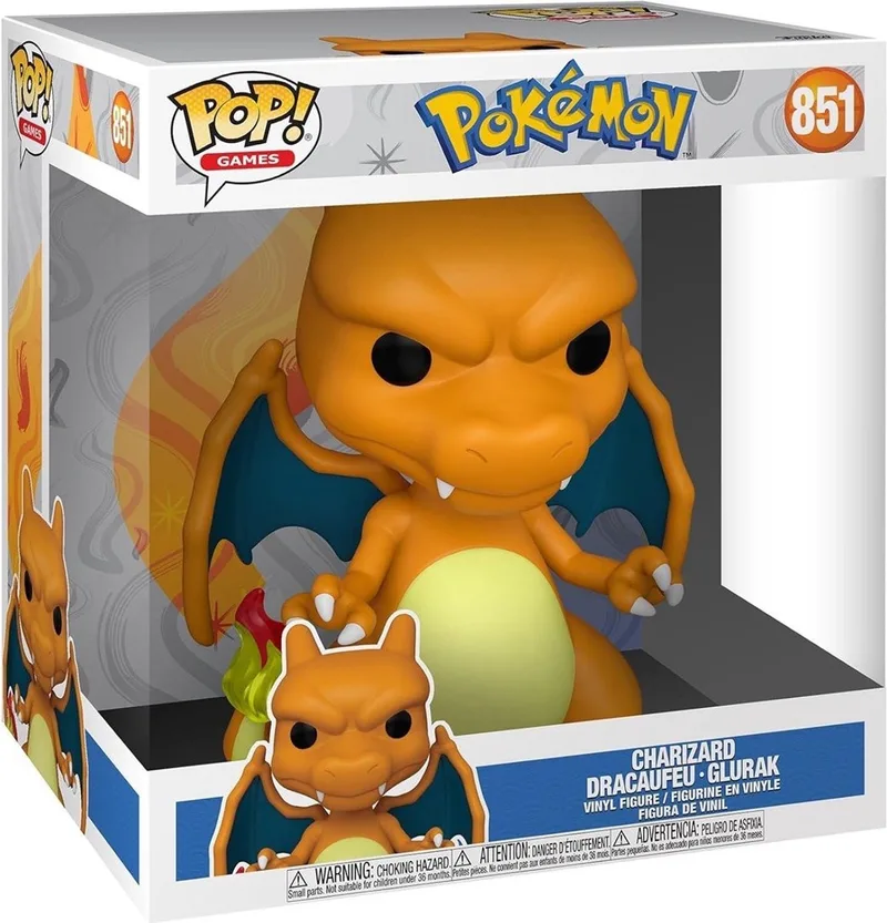 Pop Games: Jumbo Pokemon - Charizard Funko Pop (25cm) #980 van Funko in Meerkleurig – productfoto
