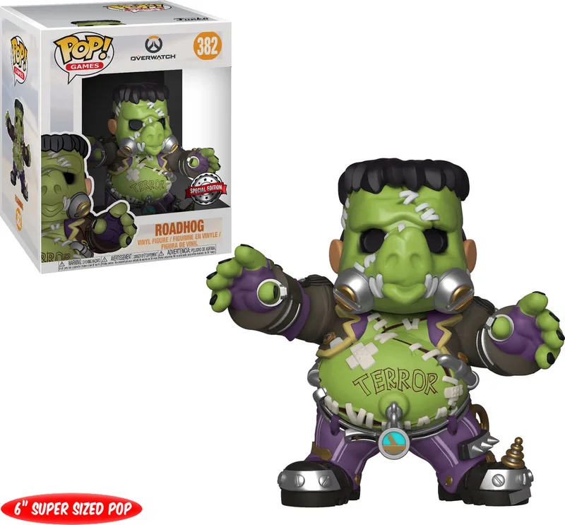Pop! Games: Overwatch - 6 Inch Oversized Roadhog Exclusive (Junkenstein's Monster) FUNKO van Funko in Meerkleurig – productfoto