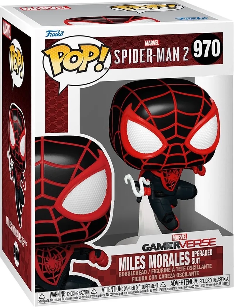 Pop Games: Spider-Man 2 - Miles Morales (Upgraded Suit) Funko Pop #970 van Funko in Meerkleurig – productfoto