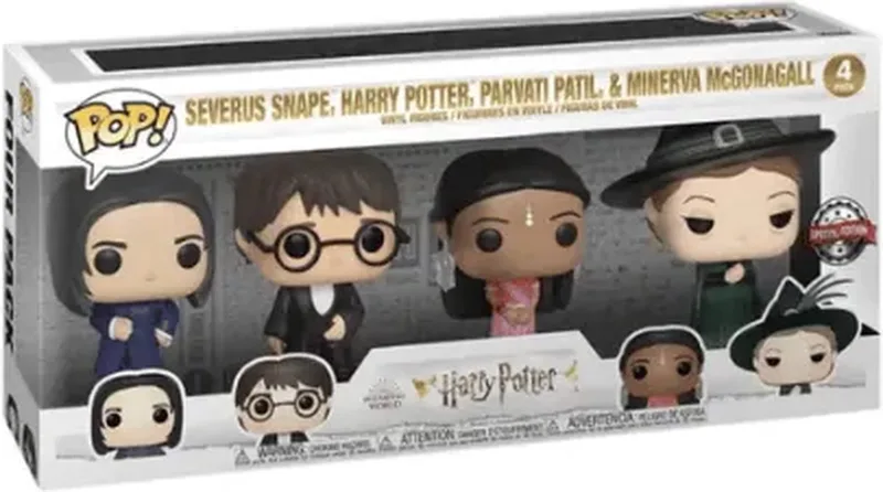 Pop Harry Potter: Harry Potter Yule 4-Pack Funko Pop van Funko in Meerkleurig – productfoto