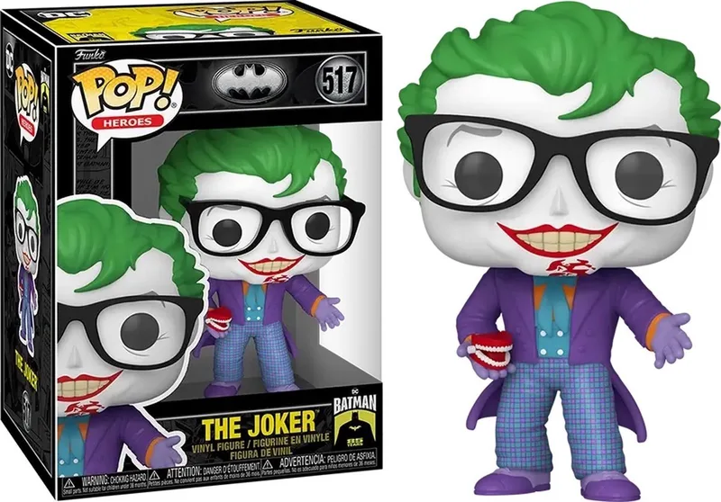 Pop Heroes: Batman 85th Anniversary - Joker With Teeth Funko Pop #517 by Funko in Multicolour – product photo