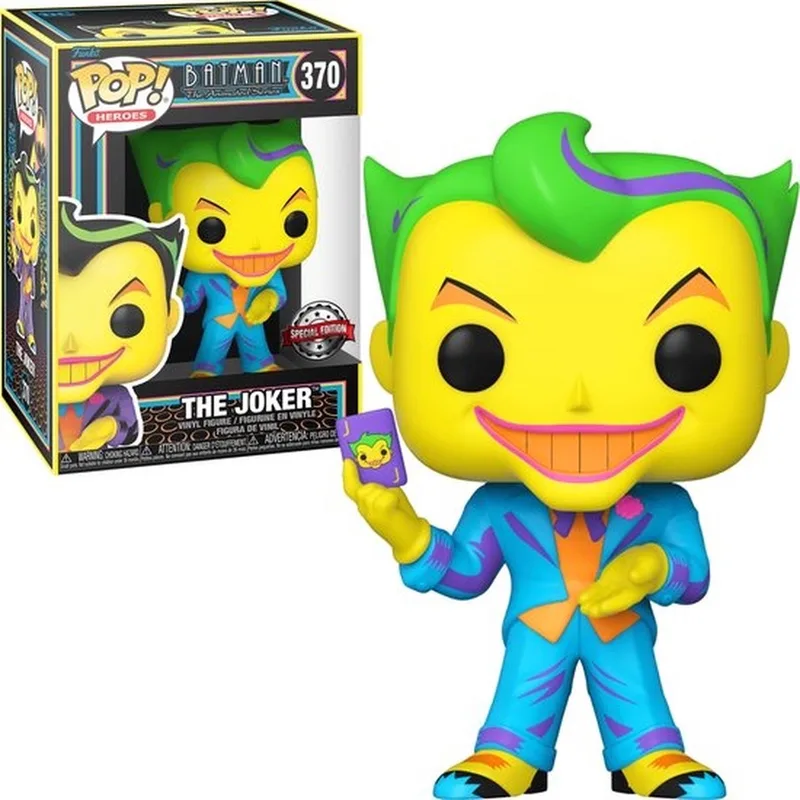 Pop Heroes: DC The Joker (Black Light) Funko Pop #370 by Funko in Multicolour – product photo