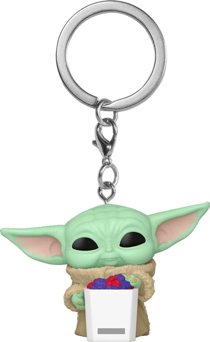 Pop! Keychain Grogu with Popcorn by Funko in Purple – product photo
