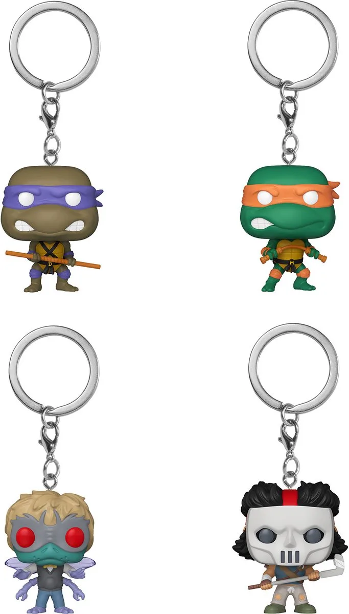 POP KEYCHAIN: TMNT- 12PC PDQ (BLIND) van Funko in Meerkleurig – productfoto