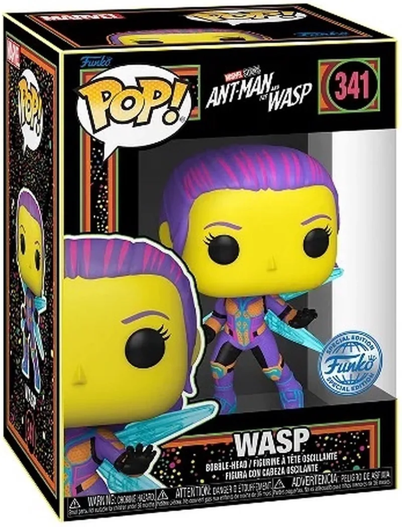Pop Marvel: Ant-Man and the Wasp: The Wasp (Blacklight) van Funko in Meerkleurig – productfoto