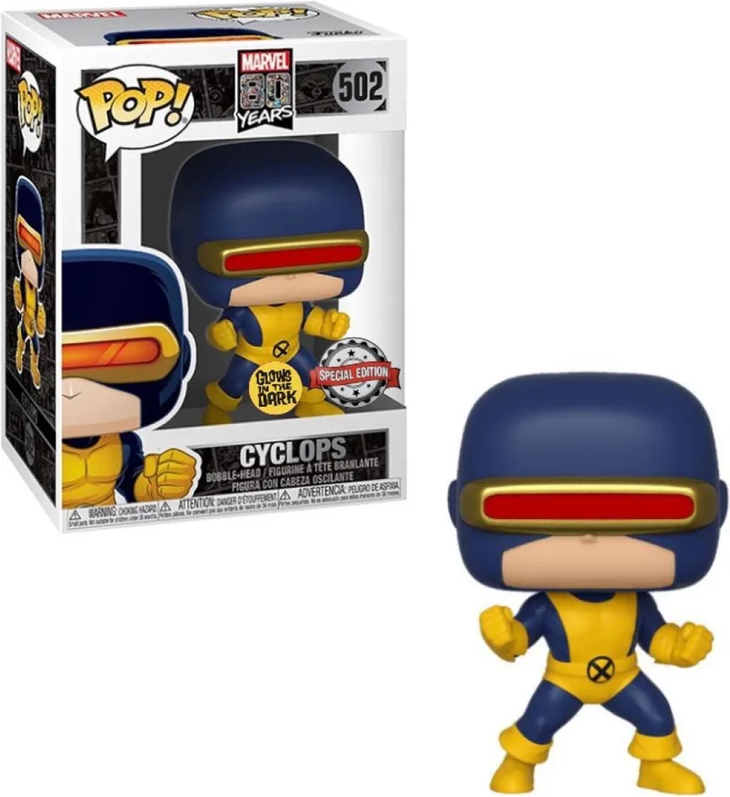 Pop Marvel: First Appearance Cyclops (Glow in the Dark) Funko Pop #502 van Funko in Meerkleurig – productfoto