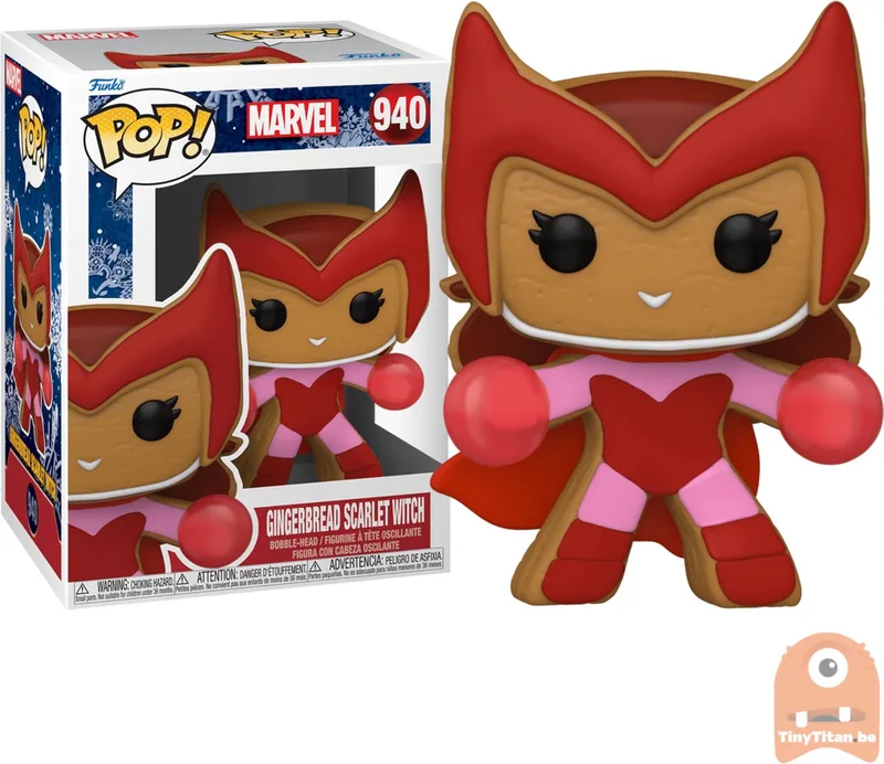 Pop! Marvel: Holiday - Gingerbread Scarlet Witch FUNKO från Funko i Flerfärgad – produktbild