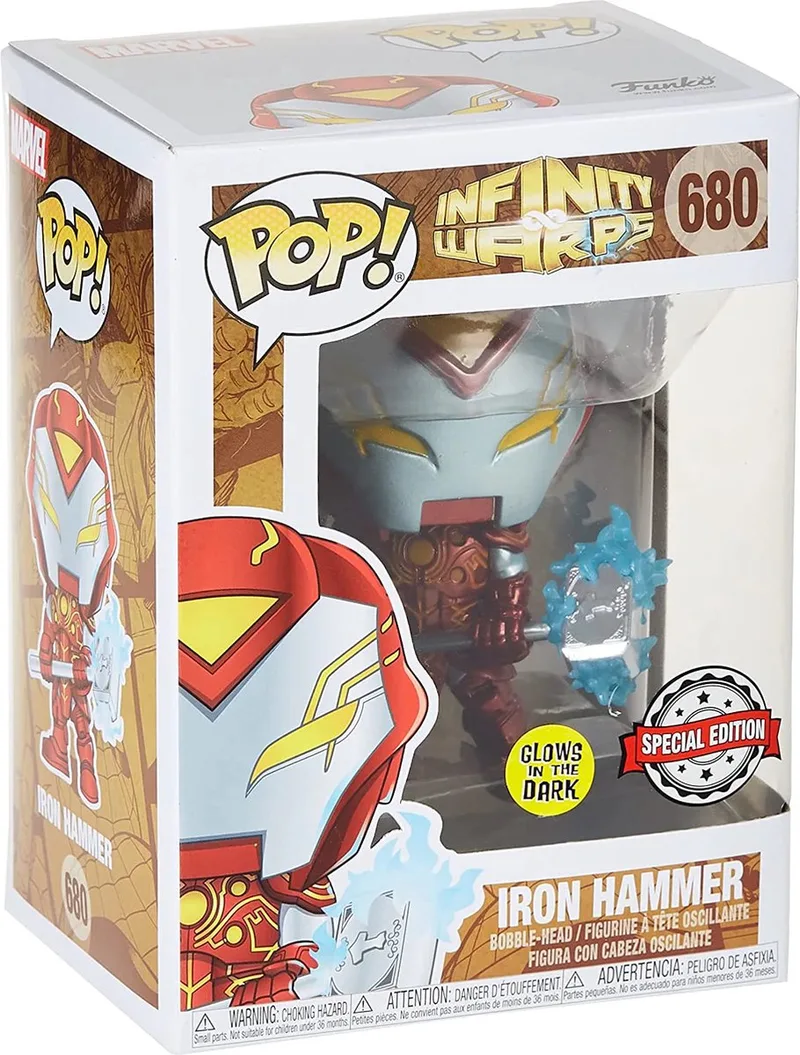 POP! Marvel Iron Hammer GITD #680 Infinity WARPS Exclusive van Funko in Meerkleurig – productfoto