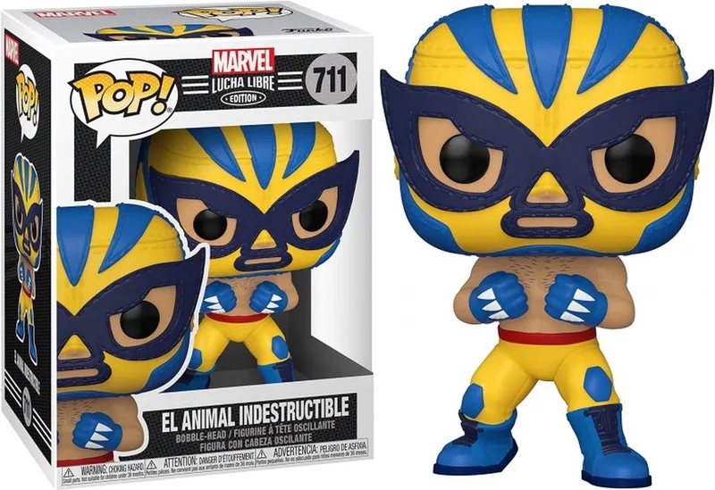 Pop! Marvel: Lucha Libre Edition - El Animal Indestructible FUNKO van Funko in Meerkleurig – productfoto