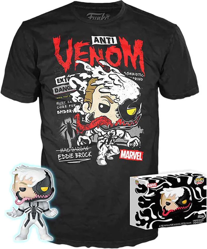 Pop! Marvel: Set Figure and Tee - Anti-Venom Maat FUNKO van Funko in L – productfoto