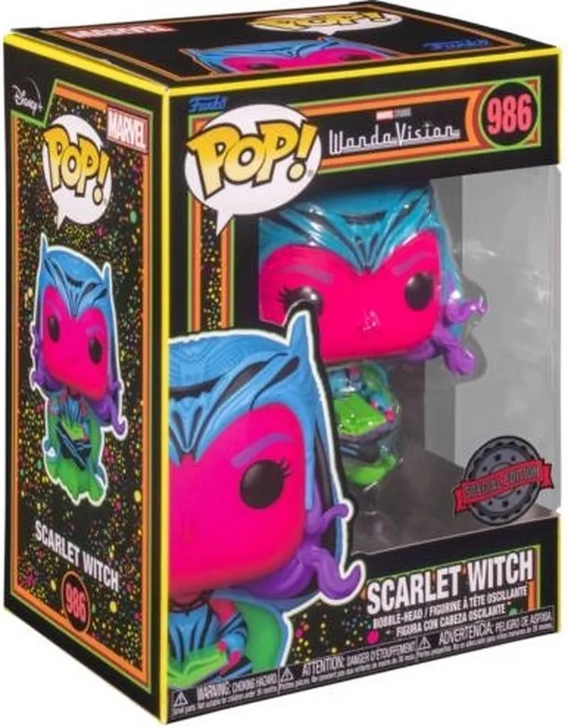 Pop Marvel: WandaVision - Scarlet Witch(Blacklight) van Funko in Meerkleurig – productfoto