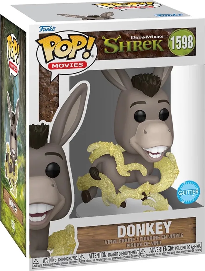 Pop Movies: Shrek - Donkey 'Glitter' Funko Pop #1598 by Funko in Multicolour – product photo