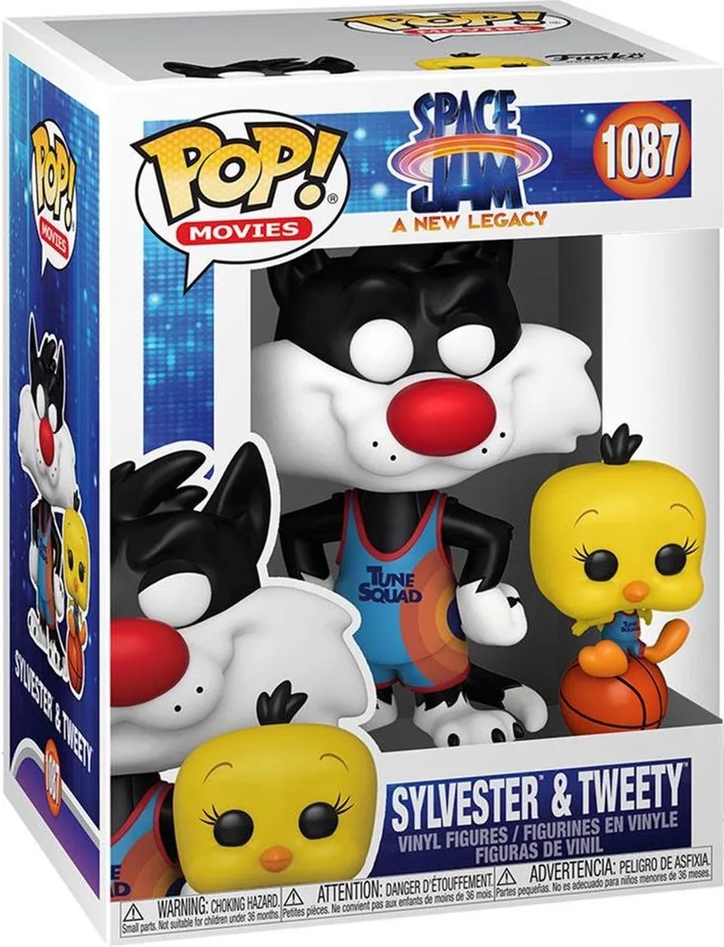 Pop! Movies: Space Jam 2 - Sylvester & Tweety FUNKO van Funko in Kunststof – productfoto