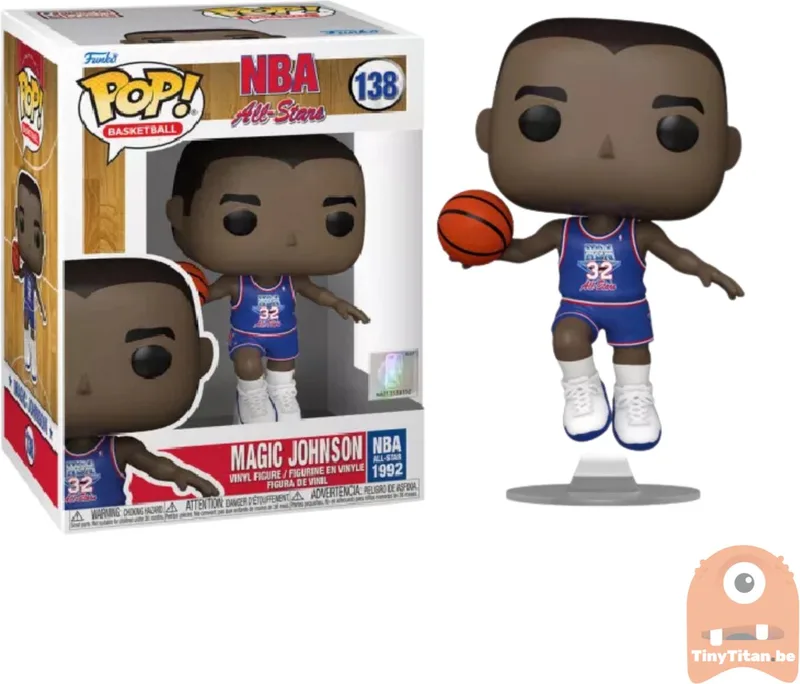 Pop! NBA: Legends - Magic Johnson Blue All Star Uni 1991 FUNKO by Funko in Multicolour – product photo