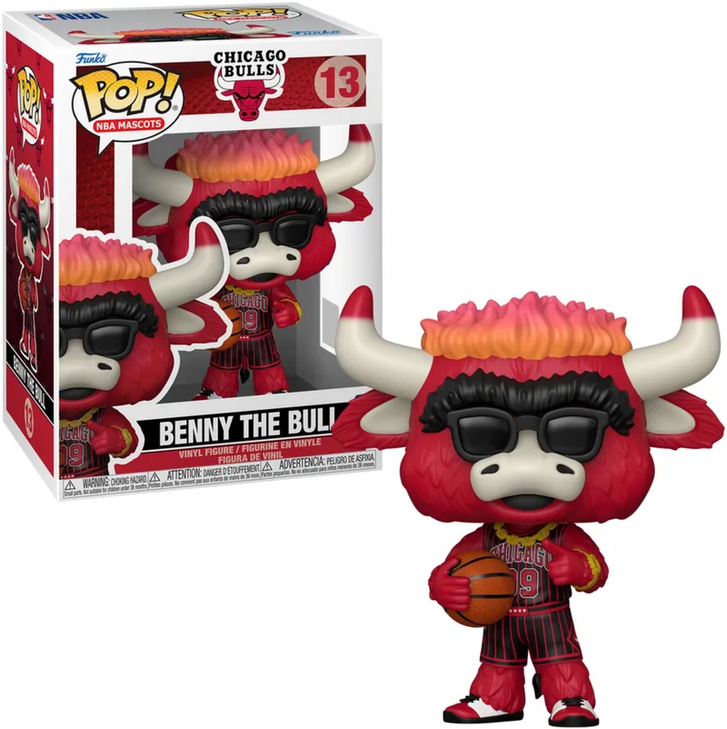 POP NBA MASCOTS: BULLS- BENNY THE BULL by Funko in Multicolour – product photo 1 of 2