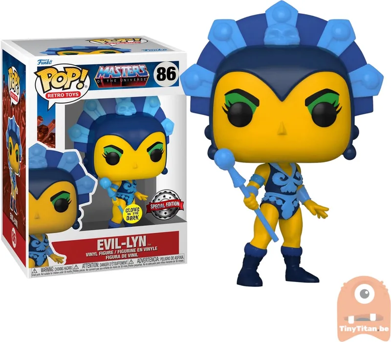 POP! Retro Toys Evil-Lyn GITD 86 Masters of the Universe Exclusive de Funko en Multicolore – photo produit