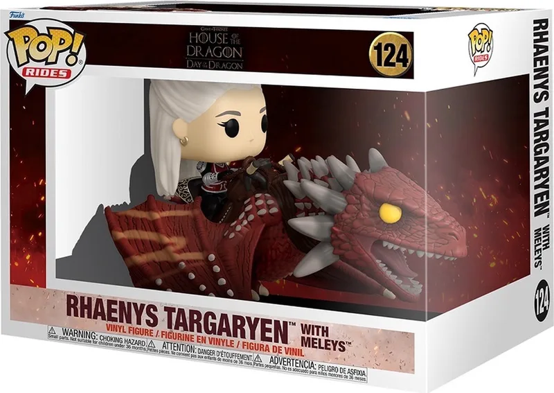 Pop Rides: House of the Dragon - Rhaenys Targaryen with Meleys Funko Pop #124 by Funko in Multicolour – product photo
