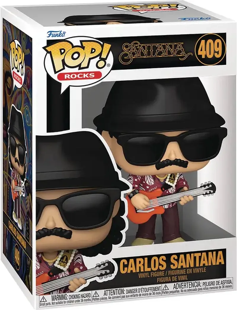 Pop Rocks: Santana - Carlos Santana Funko Pop #409 van Funko in Meerkleurig – productfoto