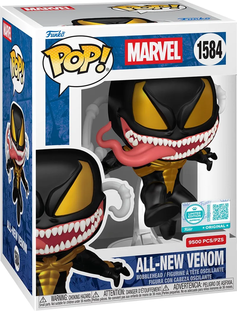 POP Supreme Limited Edition: Marvel S5- GLD Venom de Funko en Noir – photo produit