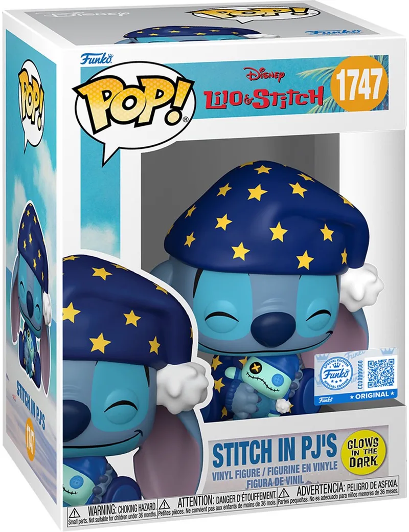 POP VINYL: L&S S4- STITCH STARRY PJS (Glow in the dark) by Funko – product photo