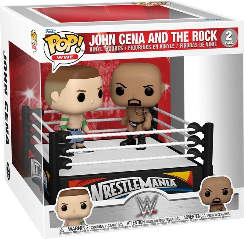 Pop WWE: John Cena vs The Rock Funko Pop van Funko in Meerkleurig – productfoto
