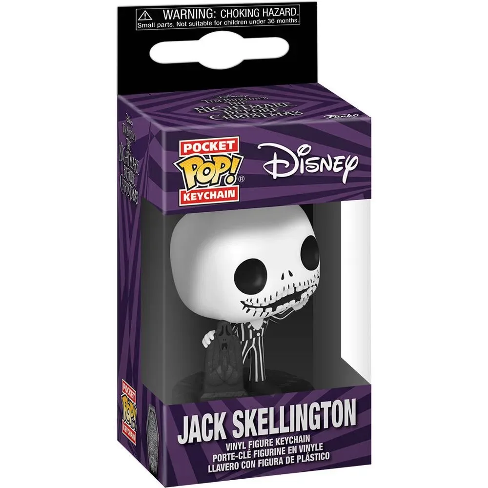 Porte-clés De Poche Skellington 30e Anniversaire L´Étrange Noël De Monsieur Jack Disney Jack de Funko – photo produit