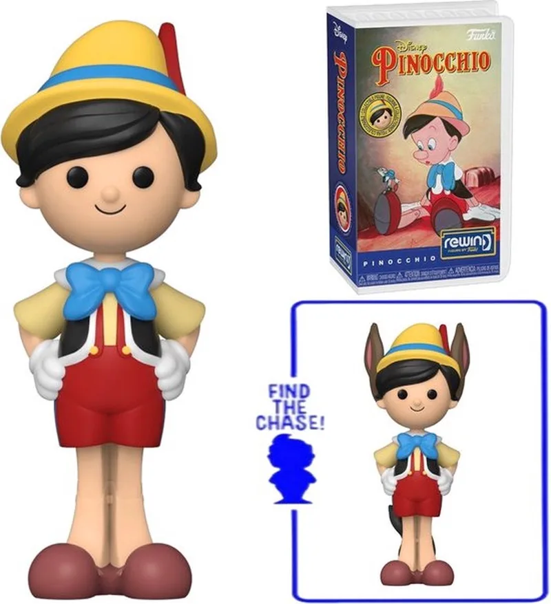Rewind Disney - Pinocchio met kans op chase van Funko in Meerkleurig – productfoto