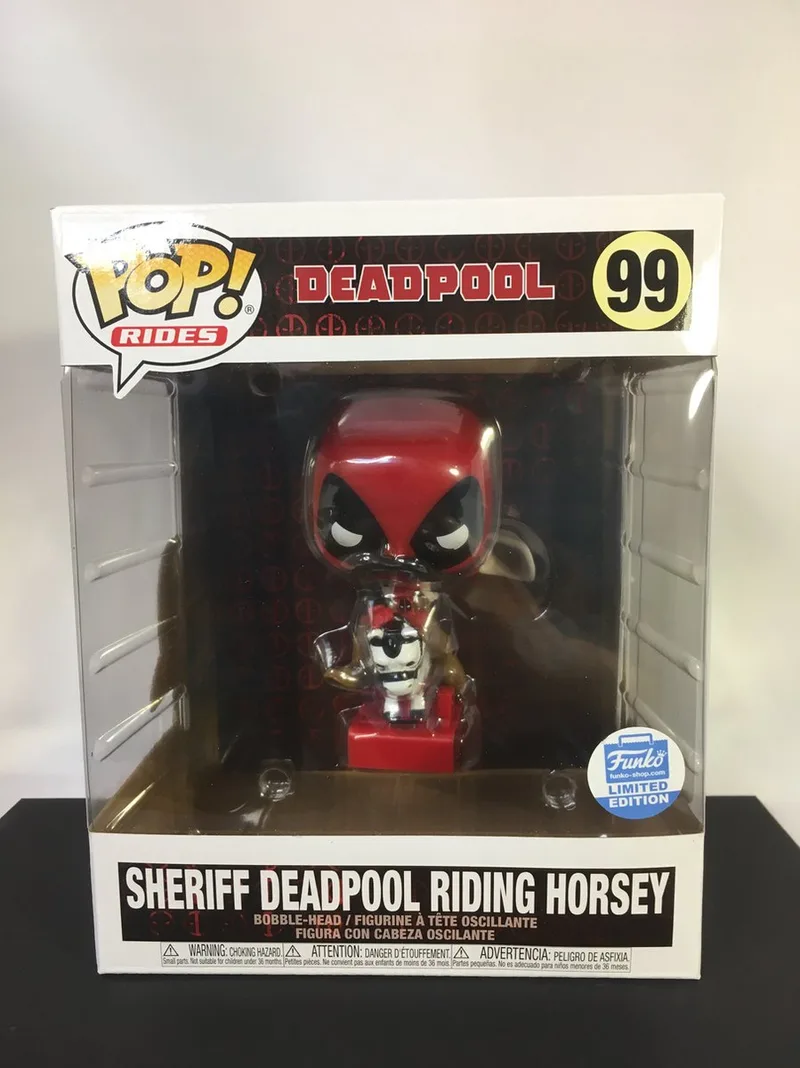 Rides - Limited edition - Sheriff Deadpool Riding Horsey - Deadpool - 12 cm - #99 - kunststof by Funko in Red – product photo