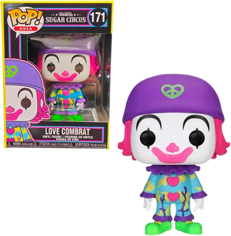 Ron English's Sugar Circus POP! Vinyl Figure Love Combrat Exclusive Edition 9 cm POP! Figuur by Funko in Multicolour – product photo