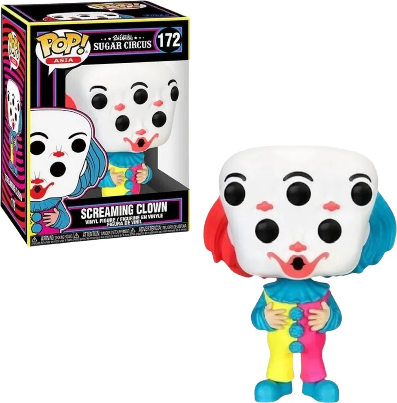 Ron English's Sugar Circus POP! Vinyl Figure Screaming Clown Exclusive Edition 9 cm POP! Figuur van Funko in Meerkleurig – productfoto