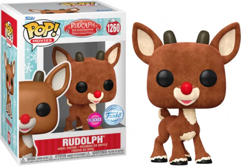 Rudolph the Red-Nosed Reindeer - Rudolph Flocked by Funko in Multicolour – product photo