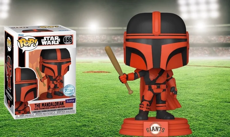 San Francisco Giants The Mandalorian - Star Wars Day Exclusive van Funko in Oranje – Zwart – productfoto
