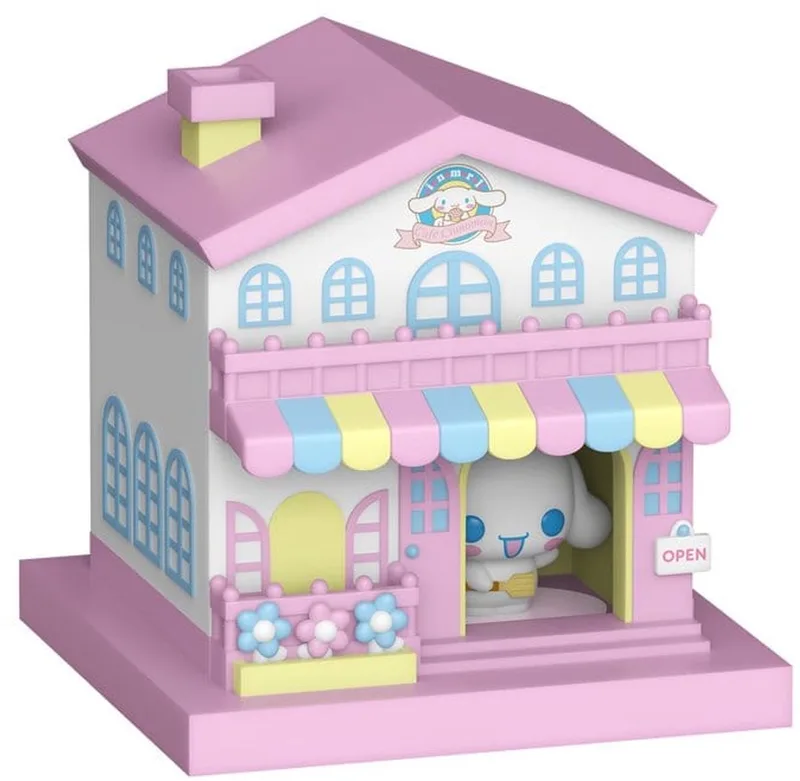 Sanrio Bitty POP! Town Vinyl Figure Cafe Cinnamoroll w/C POP! Figuur - 2cm by Funko in Multicolour – product photo