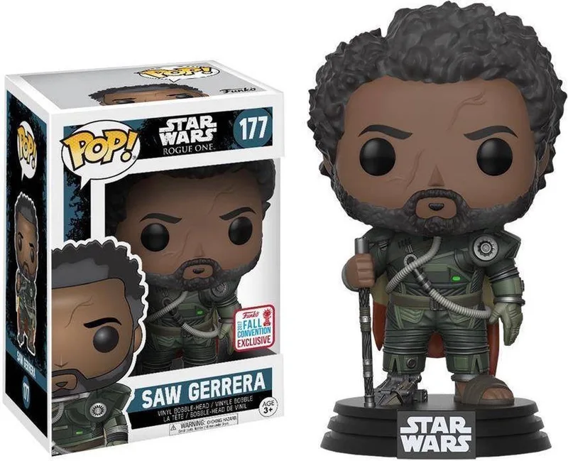 Saw Gerrera with Hair NYCC 2017 #177 Limited Editie - Star Wars - Rogue One van Funko in Meerkleurig – productfoto