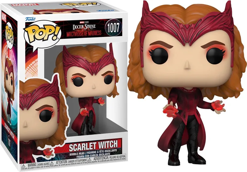 Scarlet Witch - Doctor Strange In The Multiverse Of Madness POP! Marvel Scarlet Witch 9 cm Verzamelfiguur by Funko in Multicolours – product photo