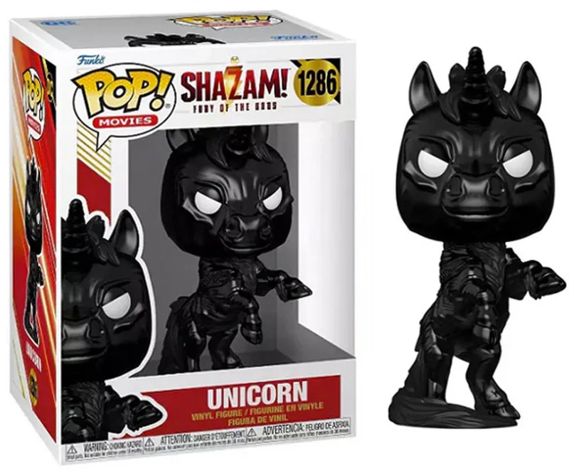 Shazam Verzamelfiguur DC Comics POP! Movies Unicorn 9 cm van Funko in Zwart – productfoto
