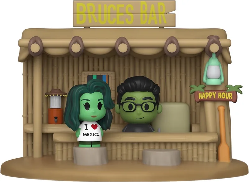 SheHulk Verzamelfiguur Marvel POP! Mini Moment Bar Scene 9 cm van Funko in Multicolours – productfoto