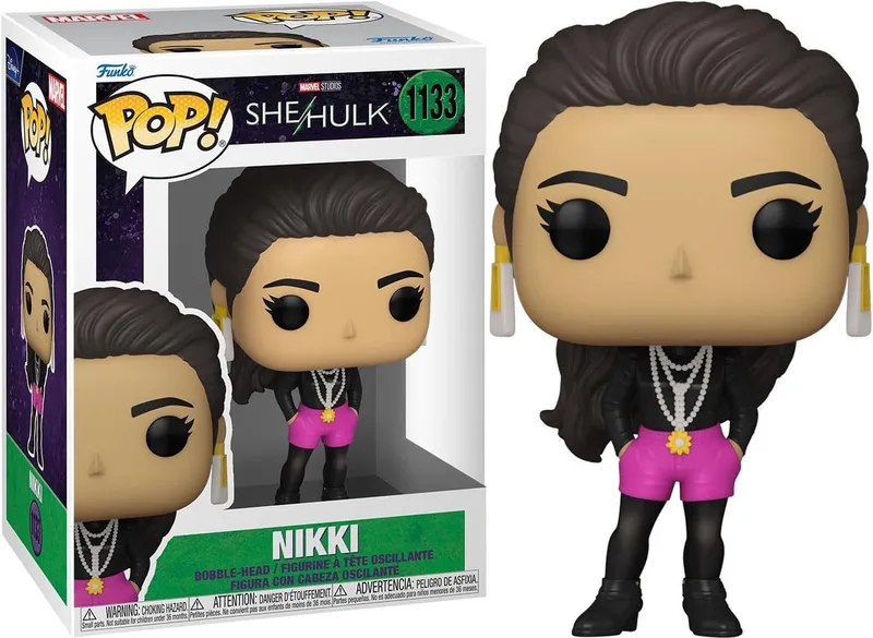 SheHulk Verzamelfiguur Marvel POP! Nikki 9 cm van Funko in Multicolours – productfoto