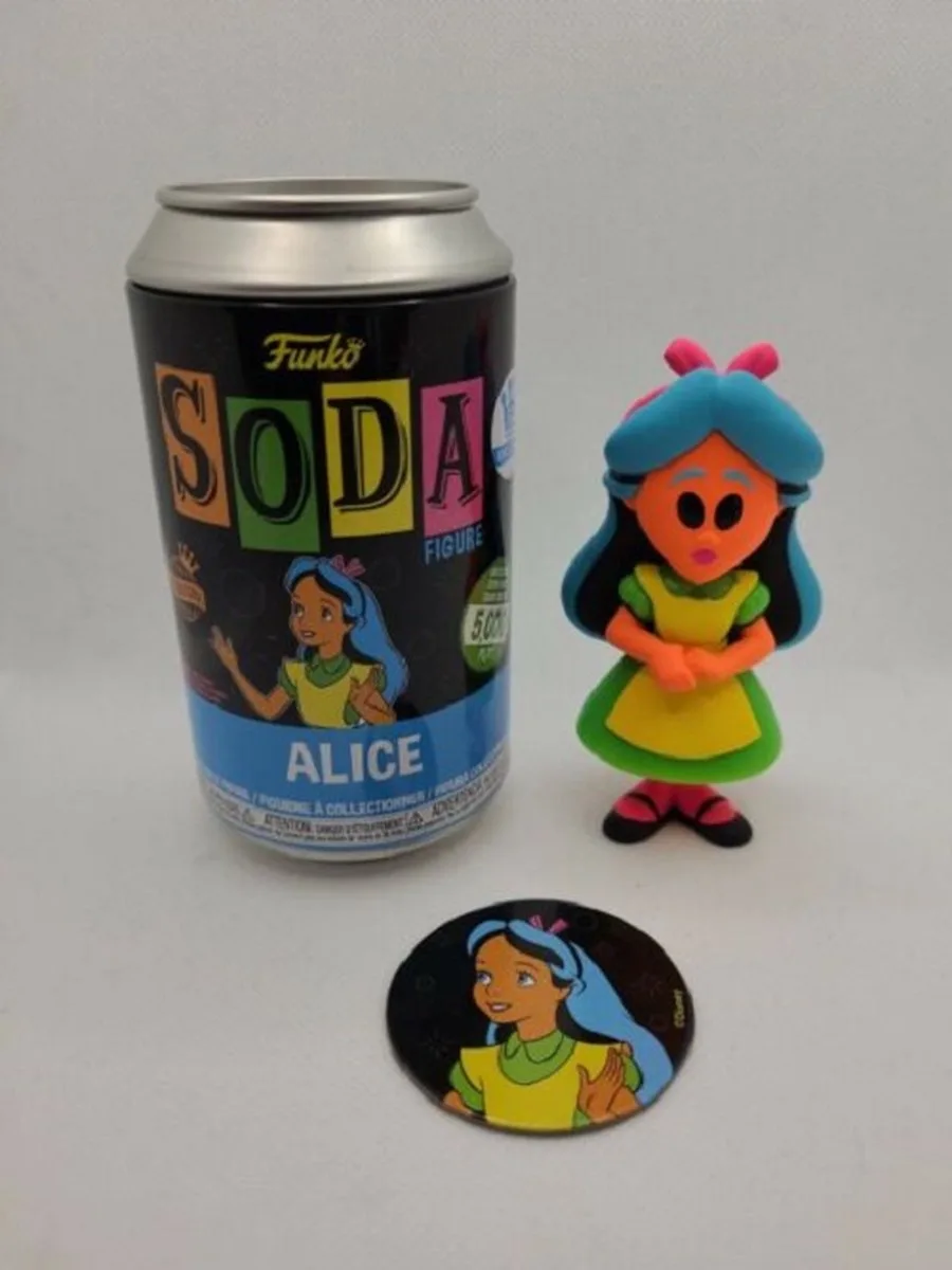 SODA Alice (Black Lite) Alice IN Wonderland Vinyl Soda 1/4200 Exclusive! von Funko in Black Light – Produktfoto