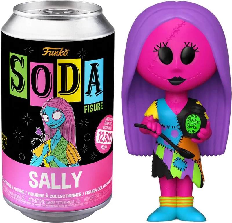 SODA Pop! DISNEY The Nightmare Before Christmas - Sally (Blacklight) (kans op Chase editie) van Funko in Meerkleurig – productfoto