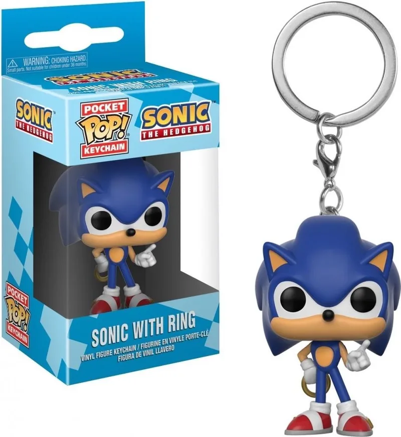 Sonic Pocket Pop Keychain - Sonic With Ring by Funko in Multicolour – product photo