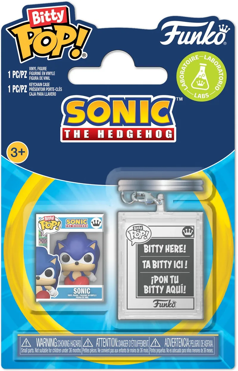 Sonic The Hedgehog Funko Bitty Pop! Keychain Case: Sonic van Funko – productfoto