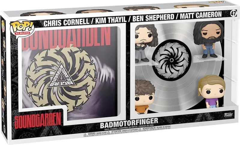 Soundgarden - POP! Albums DLX 4-Pack Badmotorfinger 9 cm Verzamelfiguur van Funko in Multicolours – productfoto