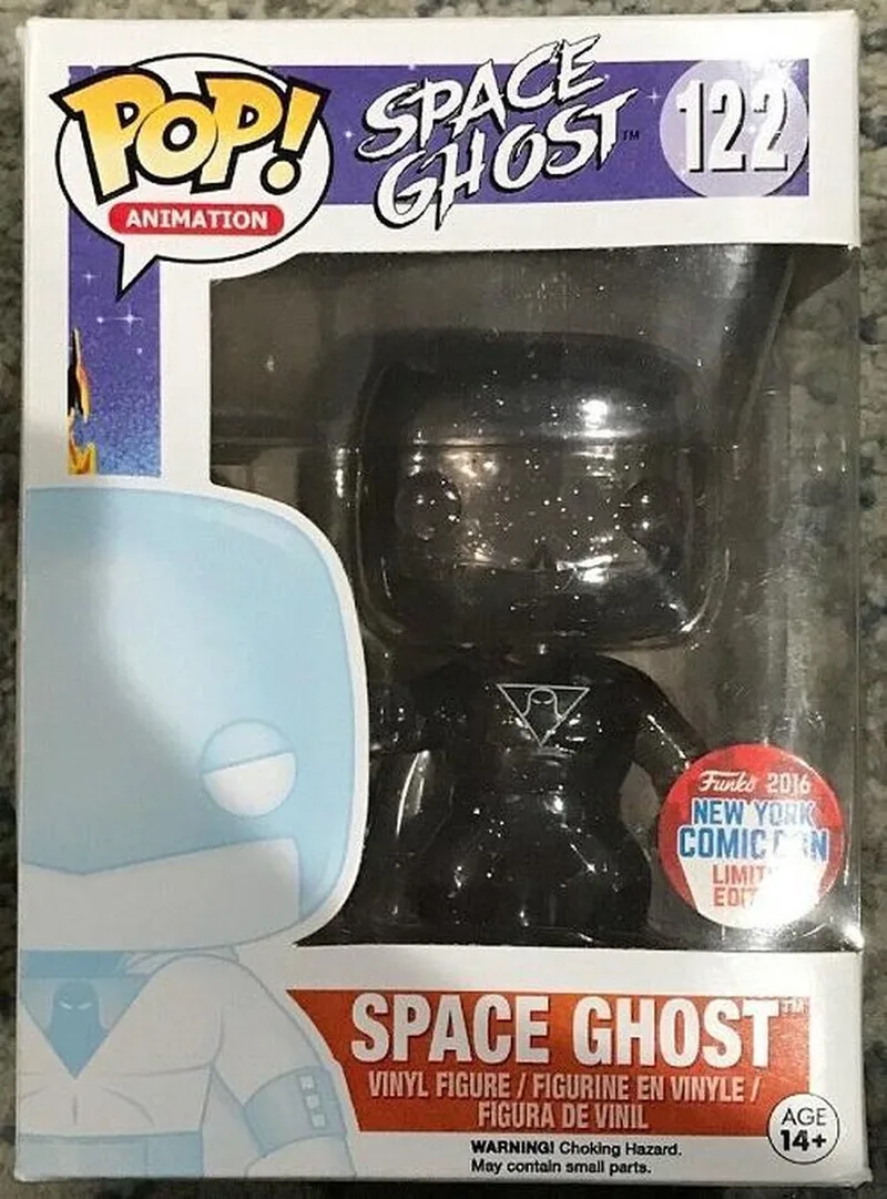Space Ghost – Invisible Space Ghost NYCC 2016 US Exclusive Pop! #122 by Funko in Transparant met glitters – product photo