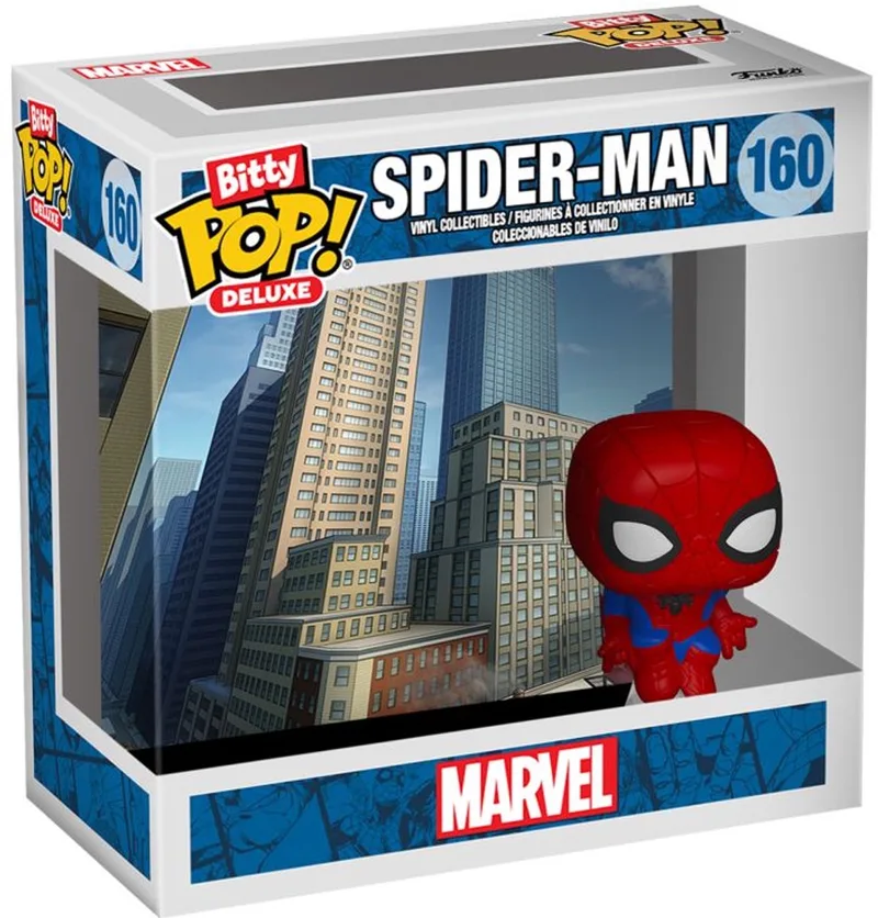 Spider-Man Bitty POP! Deluxe Vinyl Figure Spider-Man (Cityscape) van Funko – productfoto