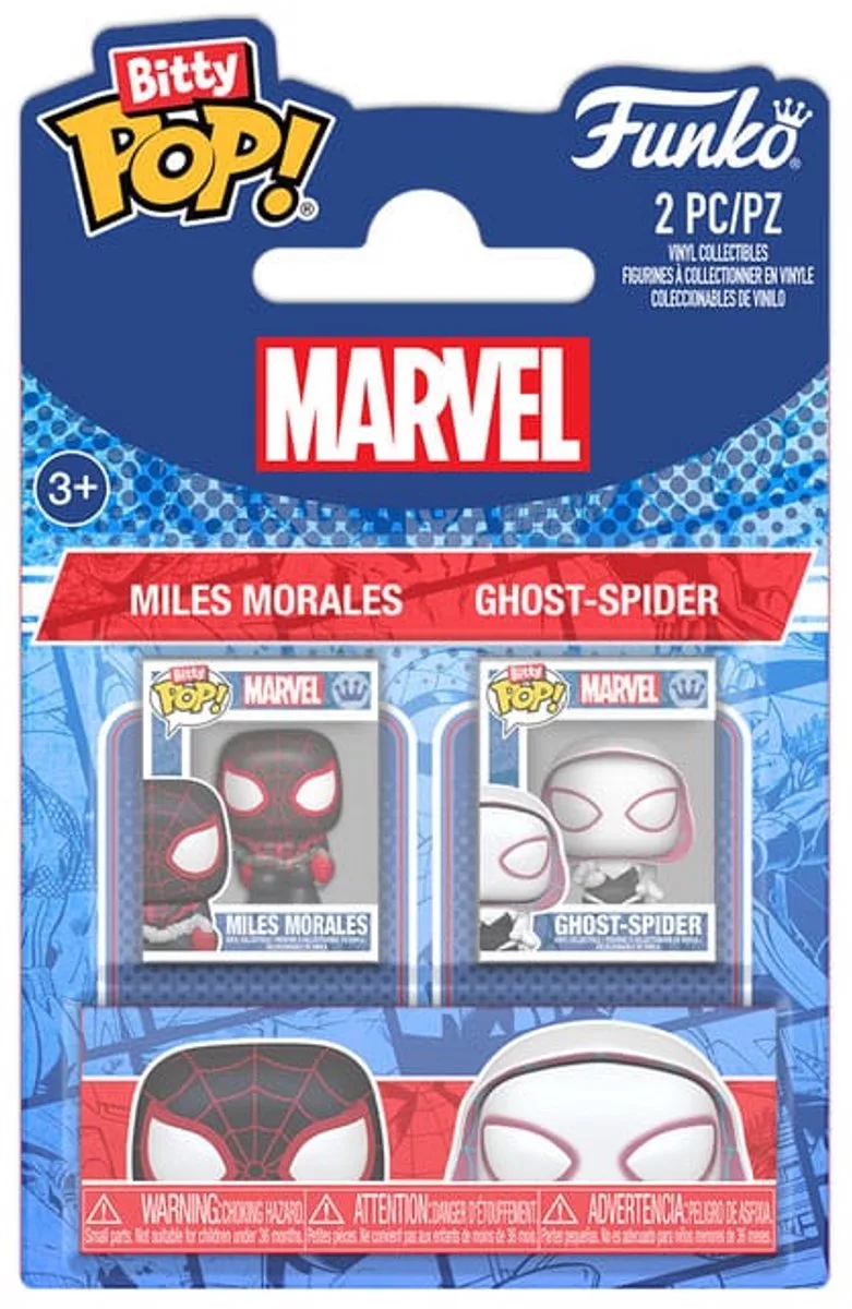 Spider-Man Bitty POP! Vinyl Figure 2-Pack MilesM&SGwen 2,5 cm Mini-Figuur - 2cm by Funko in Multicolour – product photo