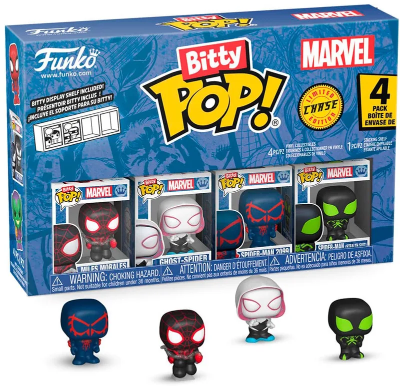 Spider-Man Bitty POP! Vinyl Figure 4-Pack Series 2 2 cm Mini-Figuur - 2cm by Funko in Multicolour – product photo